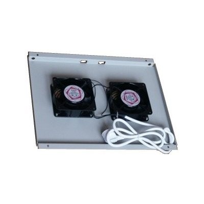 Ventilační jednotka XtendLan SFAN602-BTERMO Ventilační jednotka, pro stojanové rozvaděče hloubky 600mm, 2x ventilátor s termostatem SFAN602-BTERMO