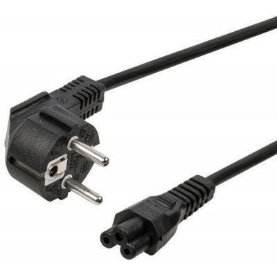 PremiumCord Kabel síťový 230V k notebooku 2m, trojlístek "Mickey Mouse" kpspt2 – Sleviste.cz