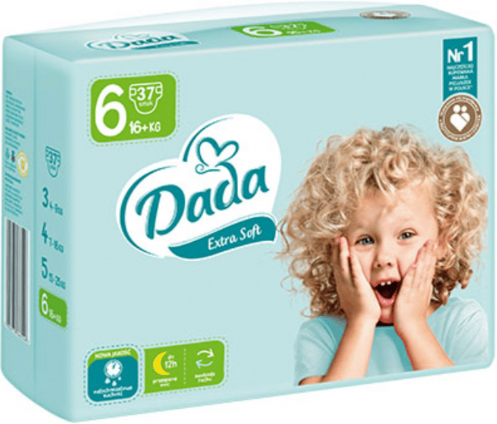 Dada Extra Soft 6 Extra Large 16+ kg 37 ks