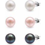 AURA Sada perlových náušnic Kyoto Pearl KPDAN02 (3 páry náušnic) – Zboží Dáma