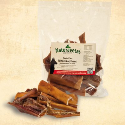 Naturavetal Canis Plus Rinderkopfhaut 12,5 cm 500 g