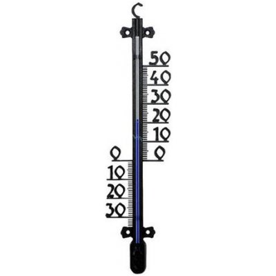 Venkovní teploměr černý plast 27 cm – Sleviste.cz