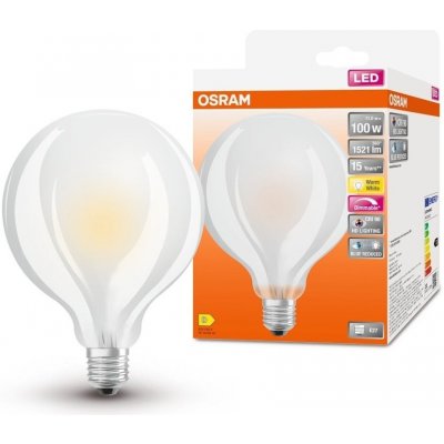 Osram 4058075602991 LED matná žárovka s redukcí modrého světla E27 11 W GLOBE, teplá bílá – Zboží Živě