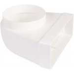 Dalap Redukce 90° z 150 mm na potrubí čtyřhranné 204 x 60 mm – Zboží Mobilmania