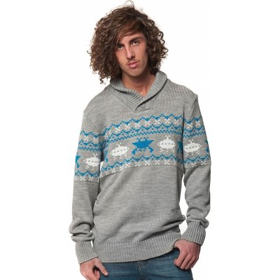 Horsefeathers Hey Dude Sweater gray melange – Hledejceny.cz