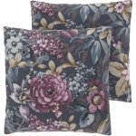 LIVARNO Renforcé 50 x 60 cm 2 ks Květiny/antracit – Sleviste.cz