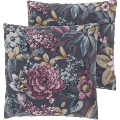 LIVARNO Renforcé 50 x 60 cm 2 ks Květiny/antracit – Sleviste.cz