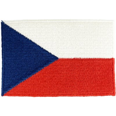 Nažehlovací nášivka Česká Republika vlajka 8,8 x 5,6 cm – Zboží Mobilmania