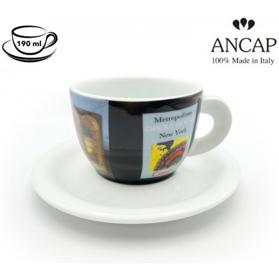 dAncap šálek s podšálkem cappuccino Grande Musica New York 190 ml