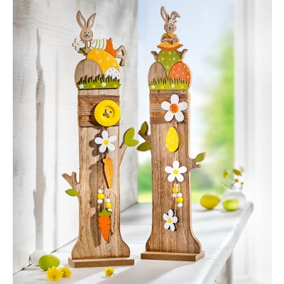 Dřevěné dekorační sloupky Lisa a Tom 830782 – Zboží Dáma