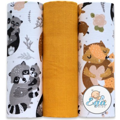 Ega Kids Mušelínové žluté 3 ks – Sleviste.cz