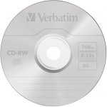 Verbatim CD-RW 700MB 8-12x, jewel, 10ks (43148) – Hledejceny.cz