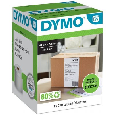 DYM DYMO LW Extra Large Shipping Labels S0904980 Bílá Samolepicí štítek 104 x 159 mm – Zbozi.Blesk.cz