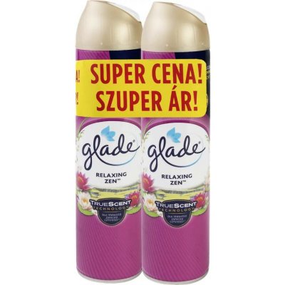 Glade Aerosol Relaxing Zen osvěžovač vzduchu 2 x 300 ml – Sleviste.cz