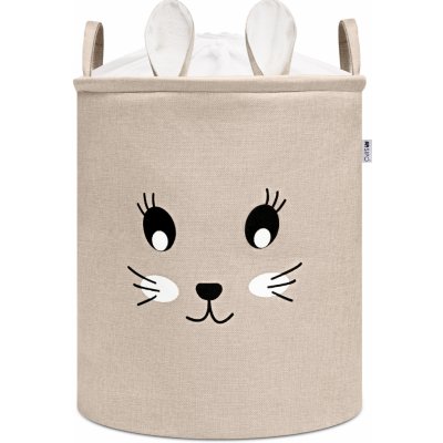 SIPO Koš XL uzavíratelný Rabbit béžový 63 L – Zboží Dáma