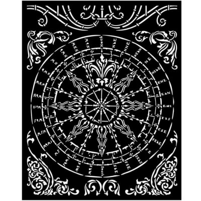 Stamperia Plastová šablona 20x25cm kolo – Sleviste.cz