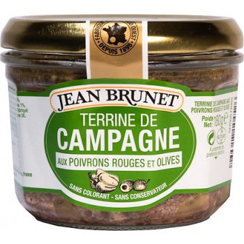 Jean Brunet Farmářská terina s červenou paprikou a olivami 180 g