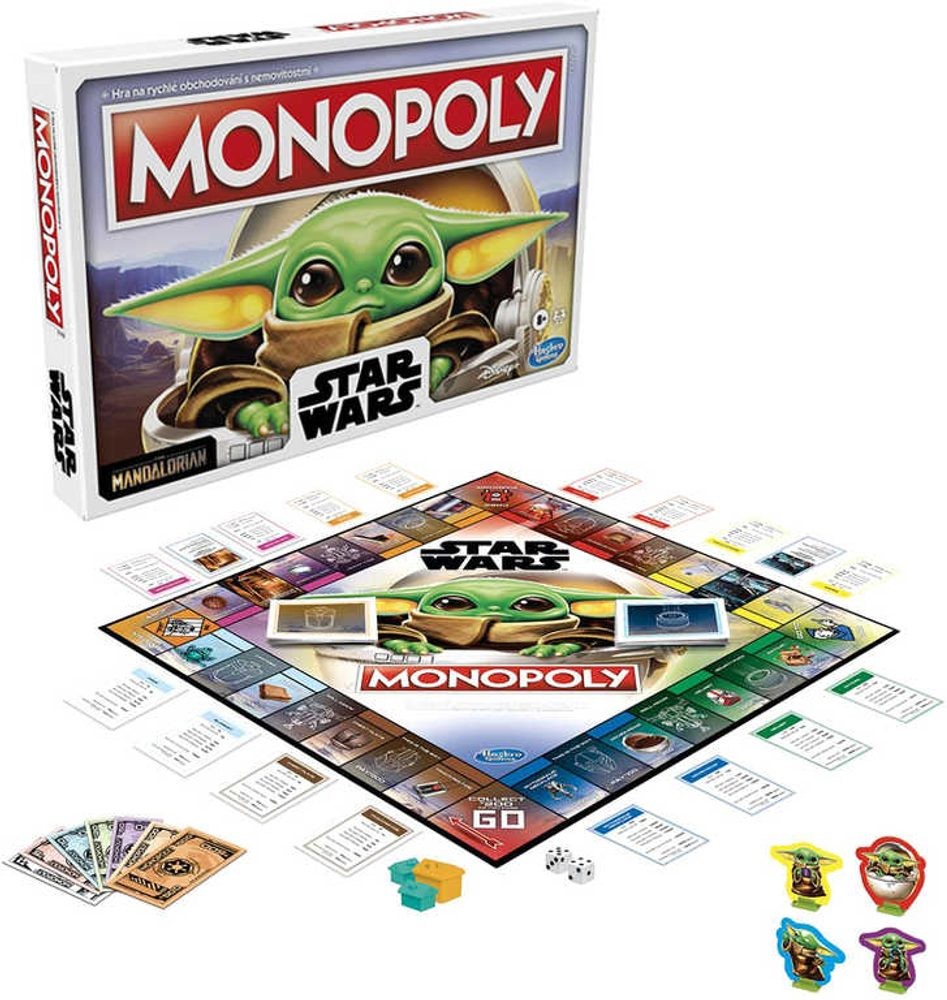 Hasbro Star Wars The Mandalorian Board Game Monopoly The Child DE