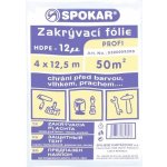 SPOKAR Zakrývací fólie 4 x 12,5 m, HDPE 12µ PROFI – Hledejceny.cz