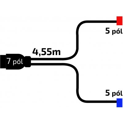 Kabeláž Jokon 4,55 m bez předních vývodů/7-pól. zástrčka – Hledejceny.cz