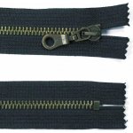 WICO Kovový zip no.5 nerozepínací 18cm černý (staromosazné zoubky) – Hledejceny.cz