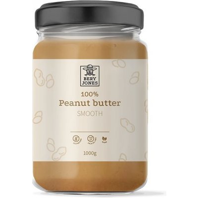 Bery Jones 100 % Arašídové máslo smooth 1 kg – Zbozi.Blesk.cz