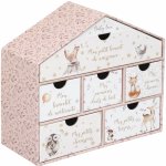 Atmosphera for kids Krabička vzpomínek MEMORY BOX domeček 20,3 x 9 x 19 cm růžová