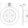 Brzdový kotouč HELLA PAGID Brzdový kotouč PRO - 281 mm HPG 8DD 355 118-881