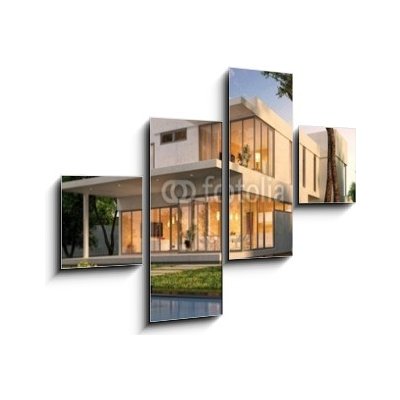 Obraz 4D čtyřdílný - 120 x 90 cm - The dream house Dům snů