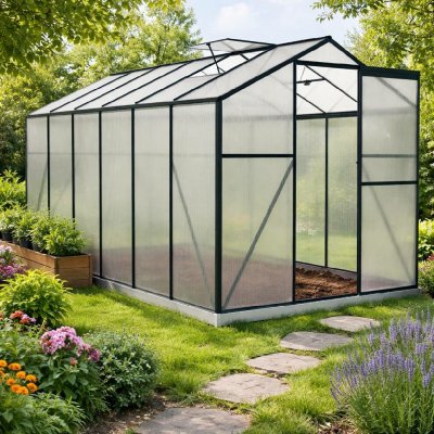 BestBerg BBGH-1206B 7,05 m² 371 × 190 × 206 cm černá – Sleviste.cz