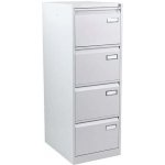 Manutan jednořadá kovová A4 Kuch 4 zásuvky šedá 51370 – Zboží Dáma