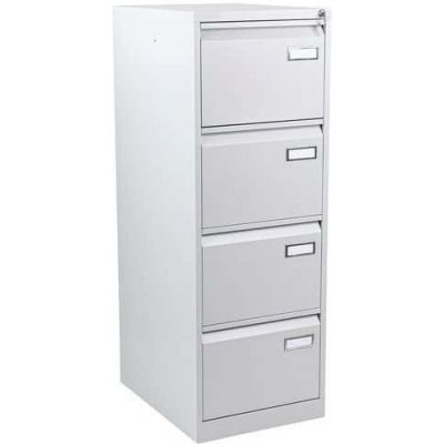 Manutan jednořadá kovová A4 Kuch 4 zásuvky šedá 51370 – Zboží Dáma