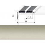 Profil Team Schodová hrana inox E07 36x20mm 1,2 m – Zbozi.Blesk.cz