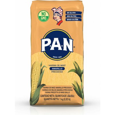 P.A.N. Kukuřičná mouka žlutá 1 kg – Zboží Dáma