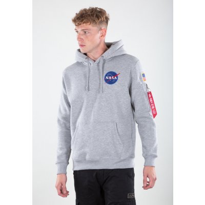 Alpha Industries Space Shuttle Hoody 178317-17 šedá – Zboží Mobilmania