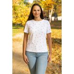 Jsem máma Bavlněné kojicí tričko se skrytými zipy bílé – Sleviste.cz