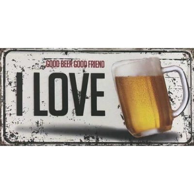Ceduľa značka I Love Beer – Zboží Mobilmania
