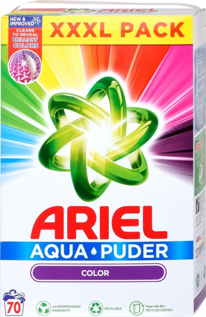 Ariel Color prášek 4,55 kg 70 PD