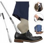 Dlouhá lžíce na boty 80 cm kovová odolná SILNÁ XXL SOLIDNÍ TELESKOPICKÁ – Zboží Dáma