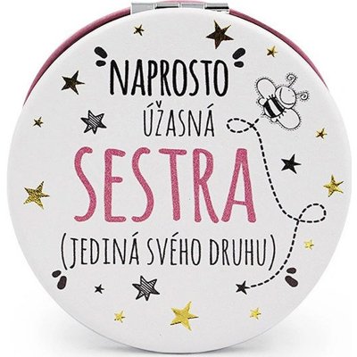 Nekupto Zrcátko dvojité Úžasná sestra 7cm – Hledejceny.cz