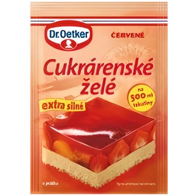 Dr. Oetker Cukrárenské želé červené 10 g – Zbozi.Blesk.cz