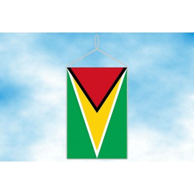 LIBEA, s.r.o. Guyana stolní vlaječka Uchycení: Šňůrka (pro zavěšení) – Hledejceny.cz