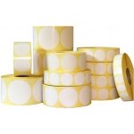 CDRmarket ETRL-T-W-50 Samolepicí etikety kulaté 50 mm 1000 ks bílé termo role – Zboží Mobilmania