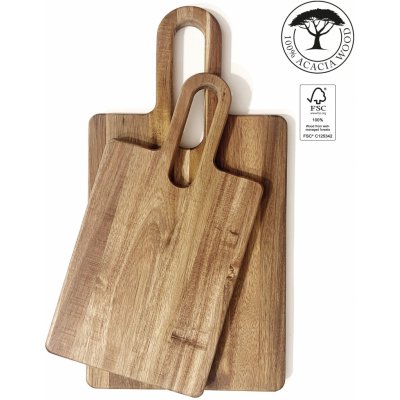 by inspire Sada dřevěných prkének z akáciového dřeva – 2 ks, 30×16 a 38×20 cm – Zboží Mobilmania