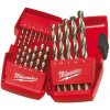 Vrták Sada 19ks vrtáků 1-10mm na kov Thunderweb Milwaukee 4932352374