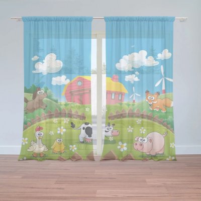 Sablio Záclony Farma: 2ks 150x250cm – Hledejceny.cz