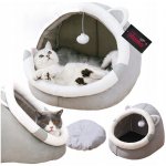 Okazeo Domeček šedý oválný 31 x 30 x 30 cm – Zbozi.Blesk.cz