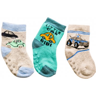 Chlapecké protiskluzové ponožky Auta 3 páry Jaro/Léto – Zboží Mobilmania