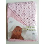 DuetBaby osuška s kapucí 100x100cm-růžová – Zboží Dáma