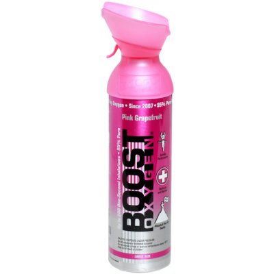 BOOST OXYGEN Pink grapefruit Inhalační kyslík v plechovce 9 l – Hledejceny.cz
